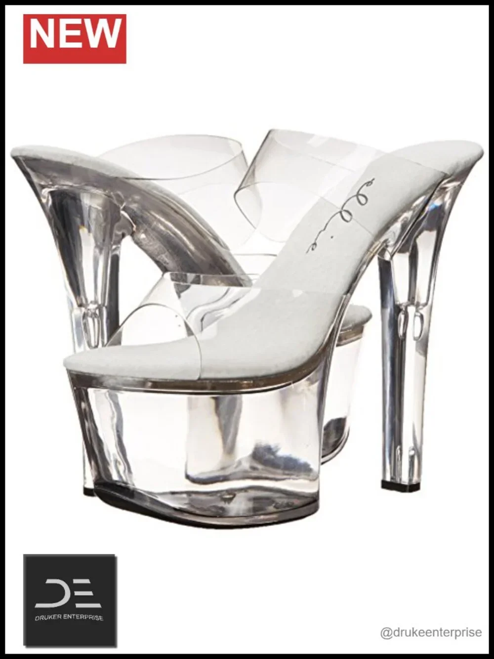 Platform Sandals High Heel Rhinestone Ankle Strap Open Toe